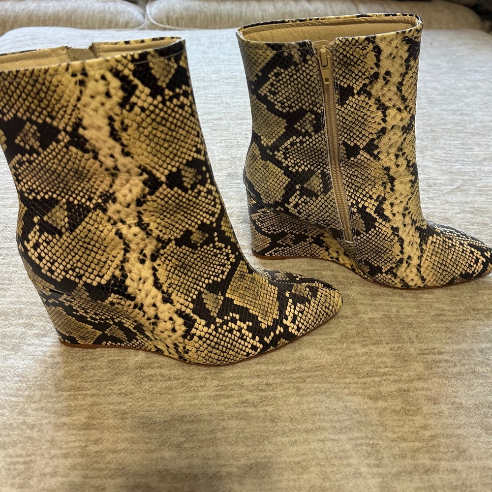 Matisse Snakeskin Booties